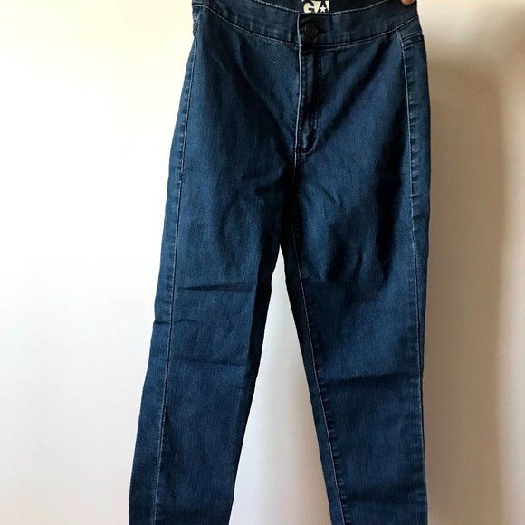 Garage Roller Jeggings Stretchy High Waisted Medium/Deep Wash - Picture 1 of 3